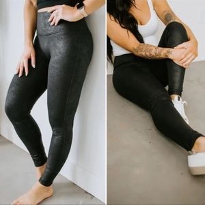 Chelsea DeBoer by Lily & Lottie High-Waisted Faux Leather Leggings